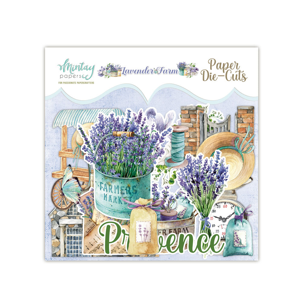 Mintay Lavender Farm Paper Die-Cuts 53pcs