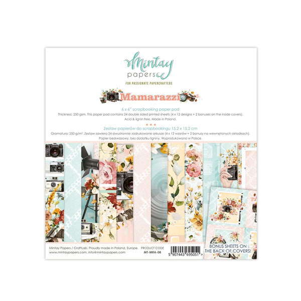 Mintay Mamarazzi Paper Pad 6" x 6"