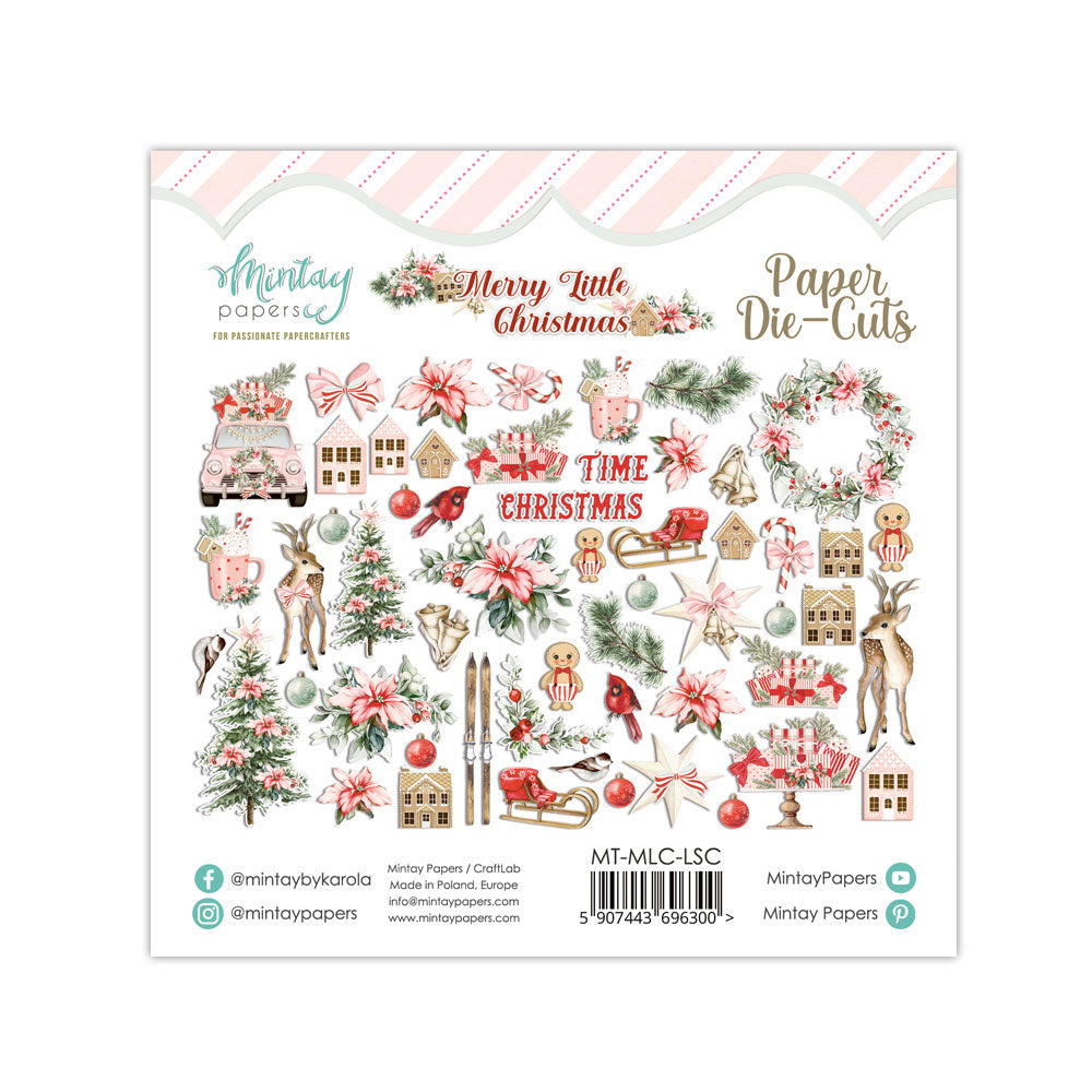Mintay Merry Little Christmas Paper Die-Cuts 55pcs