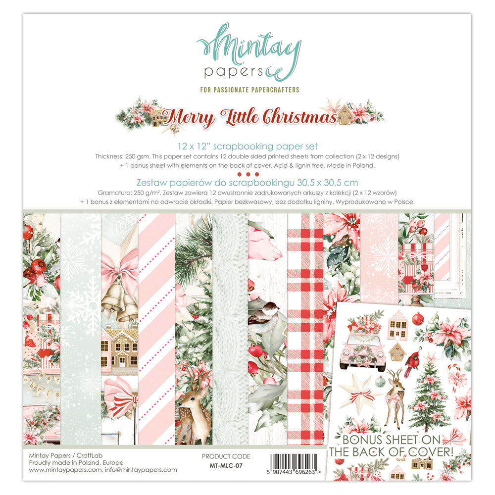 Mintay Merry Little Christmas Paper Pad 12
