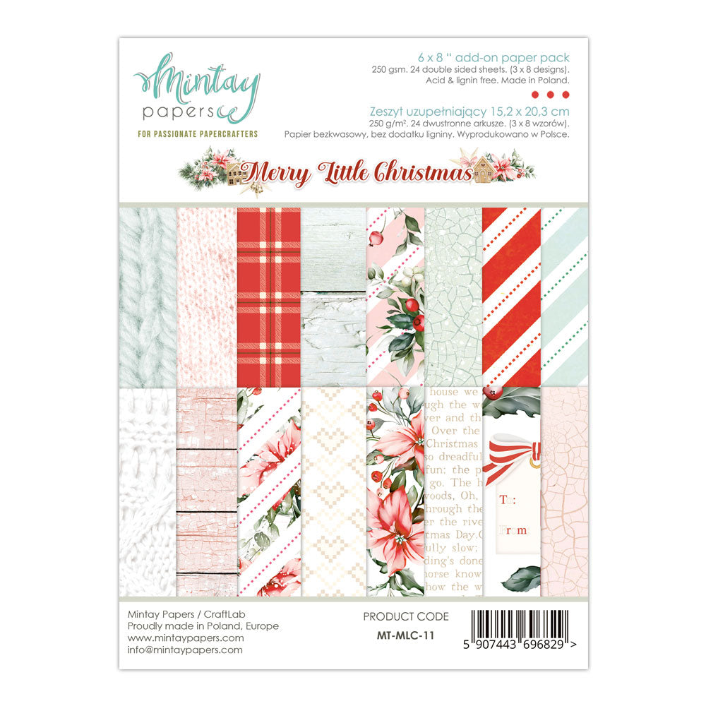 Mintay Merry Little Christmas Time Add-On Paper Pad 6