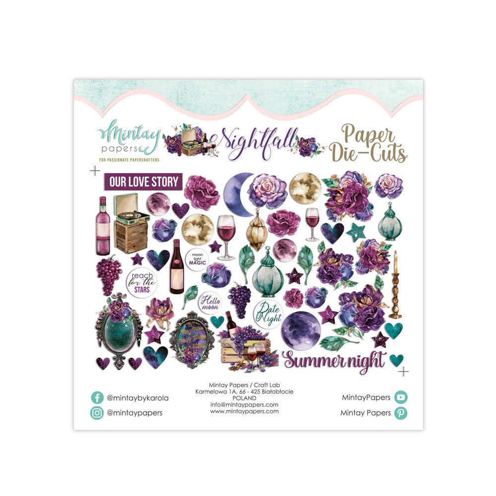 Mintay Nightfall Paper Die-Cuts 60pcs