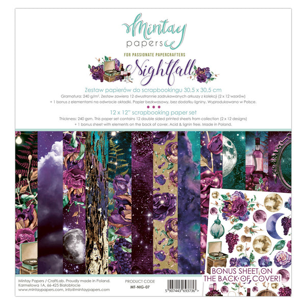 Mintay Nightfall Paper Pad 12" x 12"