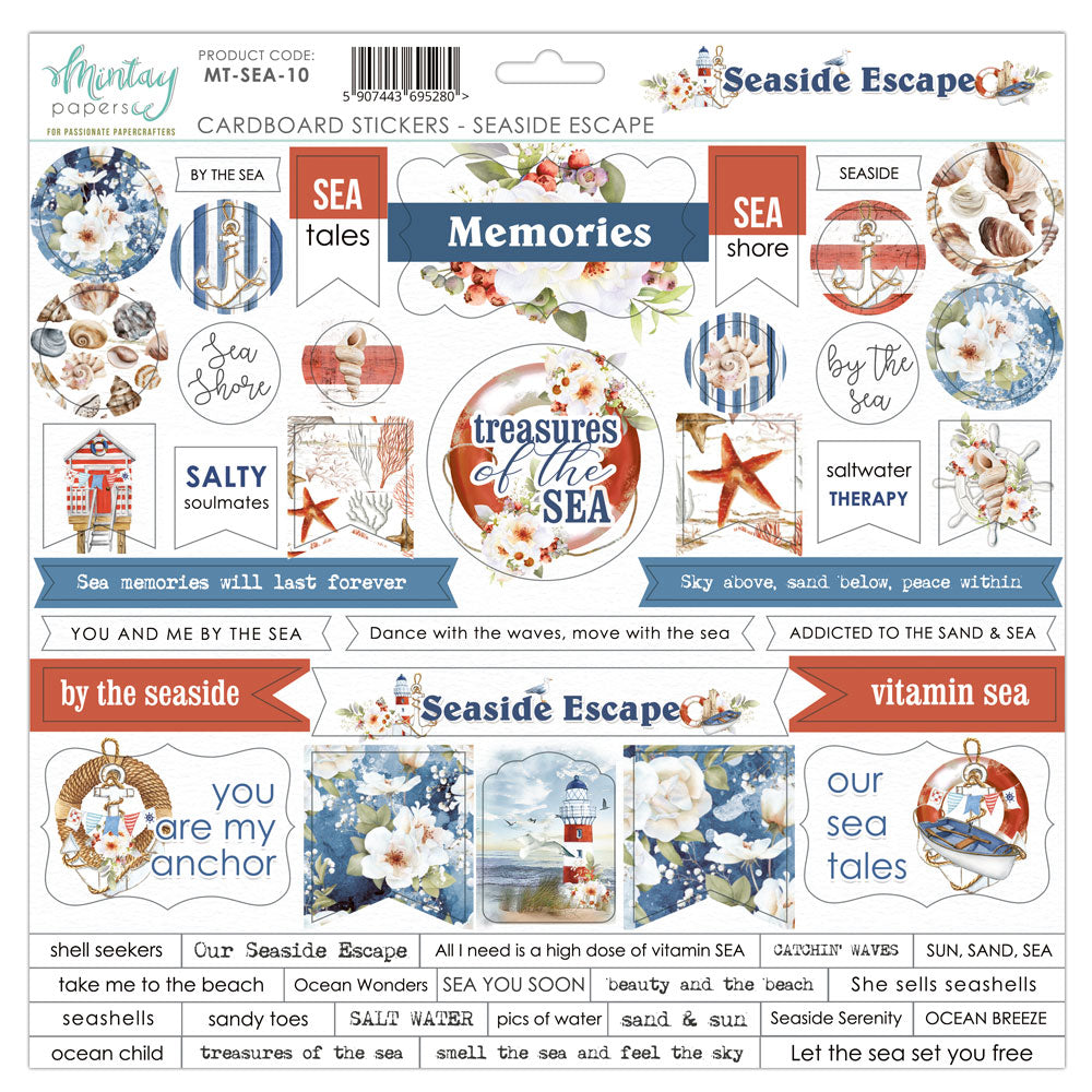 Mintay Seaside Escape Cardboard Stickers 12