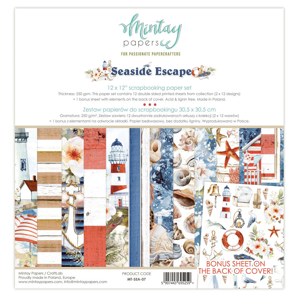 Mintay Seaside Escape Paper Pad 12