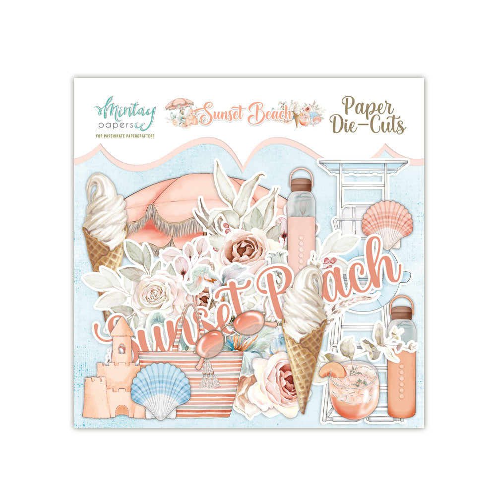 Mintay Sunset Beach Paper Die-Cuts 53pcs