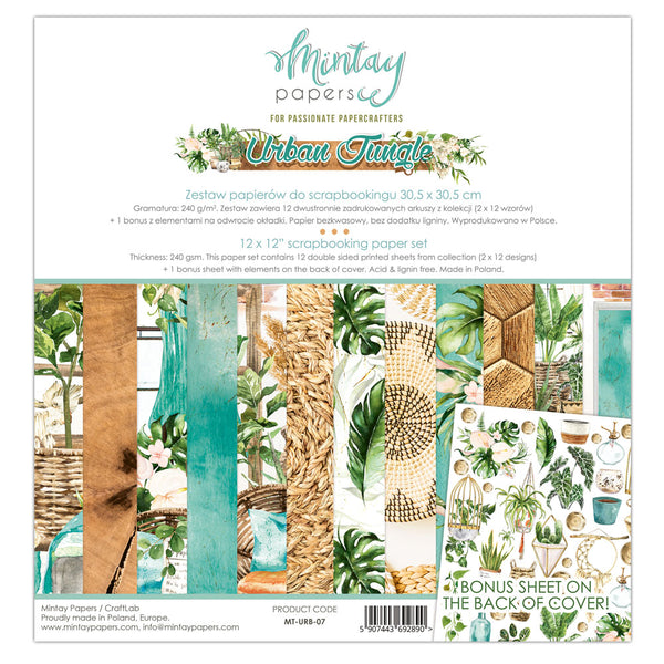 Mintay Urban Jungle Paper Pad 12" x 12"