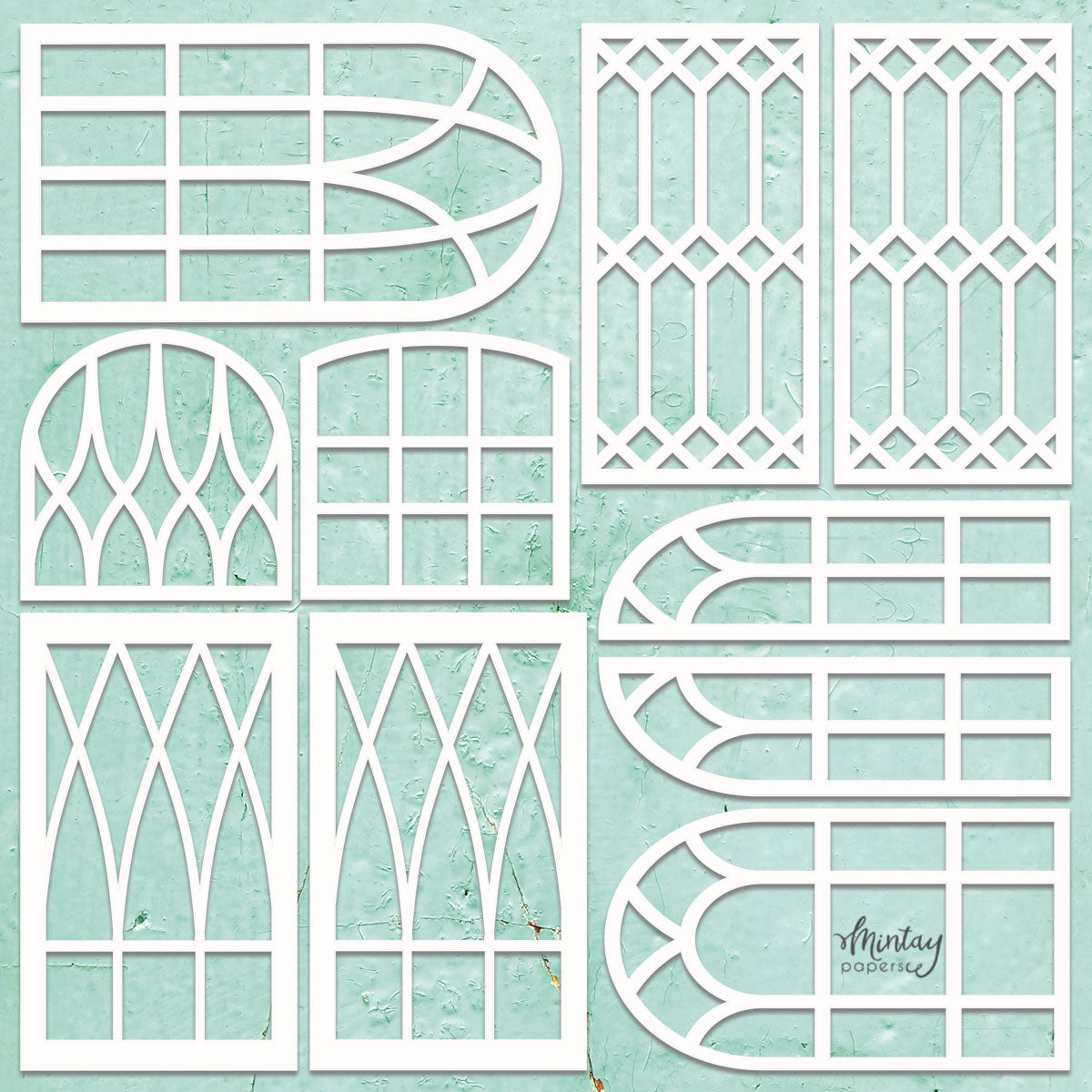 Mintay Windows Set Chippies Decor