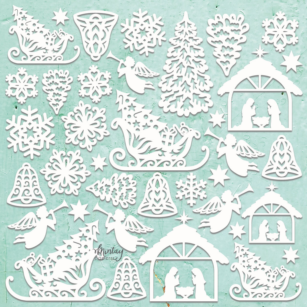 Mintay Xmas Misc. Set Chippies Decor