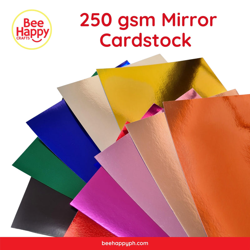 250gsm Foil Cardstocks / Mirror Cardstock A4 Size, 10 Sheets