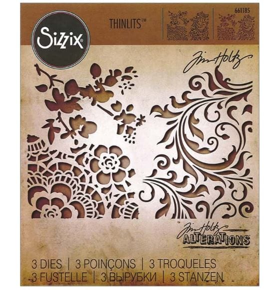 Sizzix Mixed Media #2 Tim Holtz Thinlits Die Set 3PK