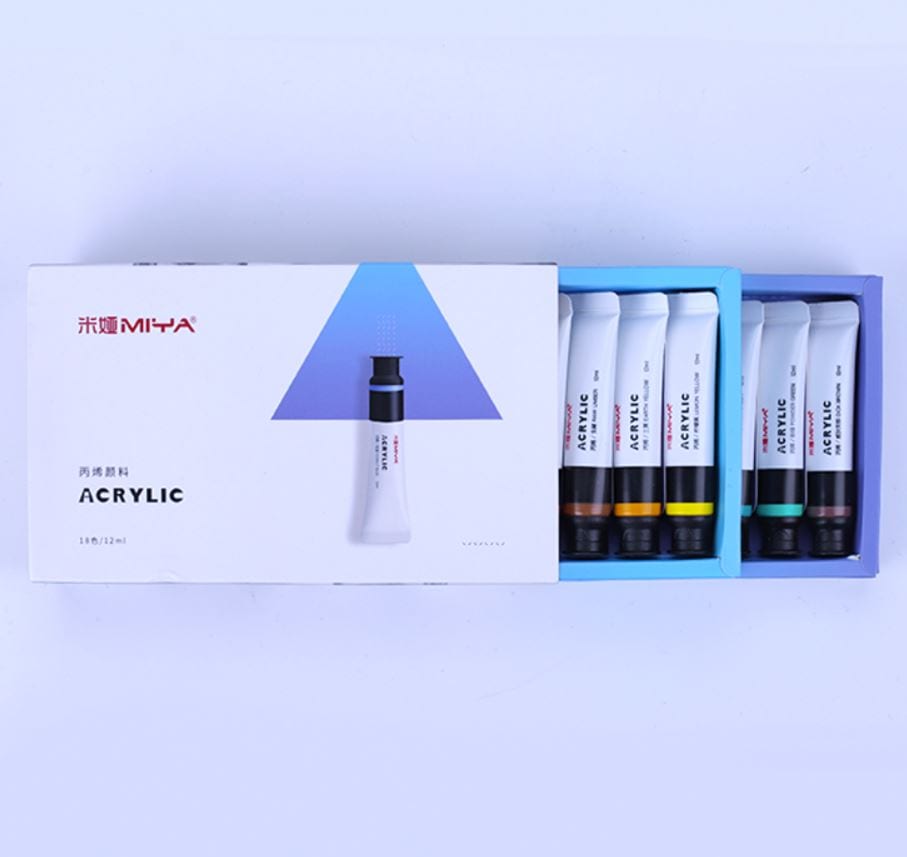 MIYA HIMI Acrylic Paint Tube Set 18 Colors