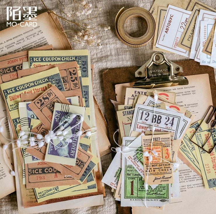 MoCard Antique Bill Series Retro Tearable Memo Pad/Ephemera Pad