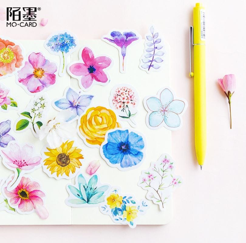 MoCard Flower Collection Sticker Flakes 45pcs