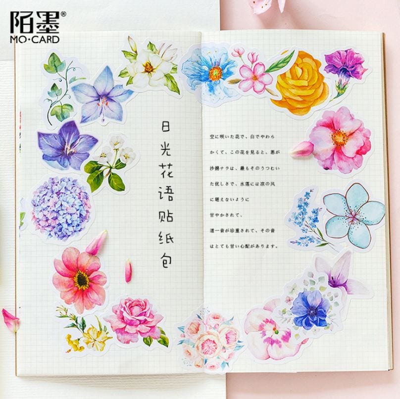 MoCard Flower Collection Sticker Flakes 45pcs