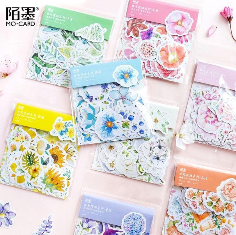 MoCard Flower Collection Sticker Flakes 45pcs