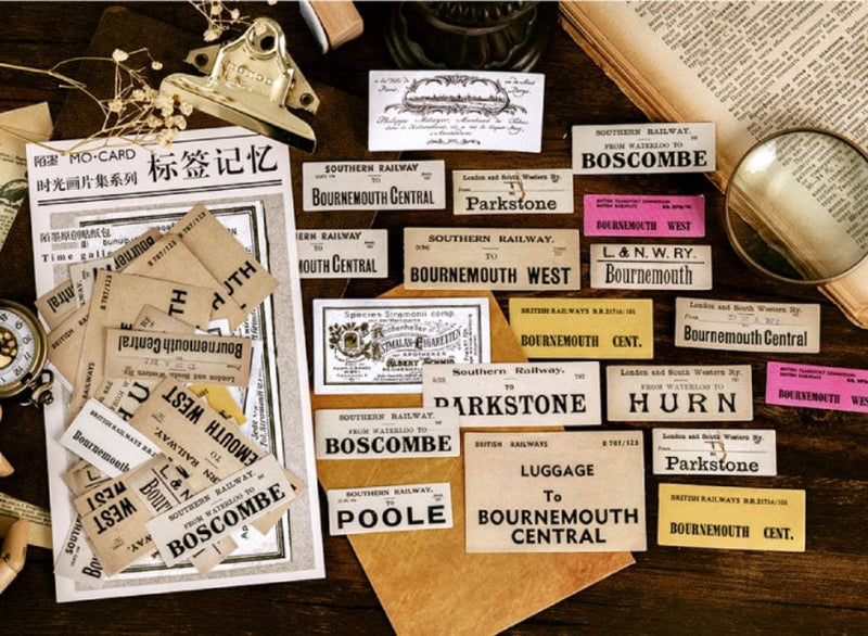 MoCard Vintage Sticker Flakes Time Gallery Series