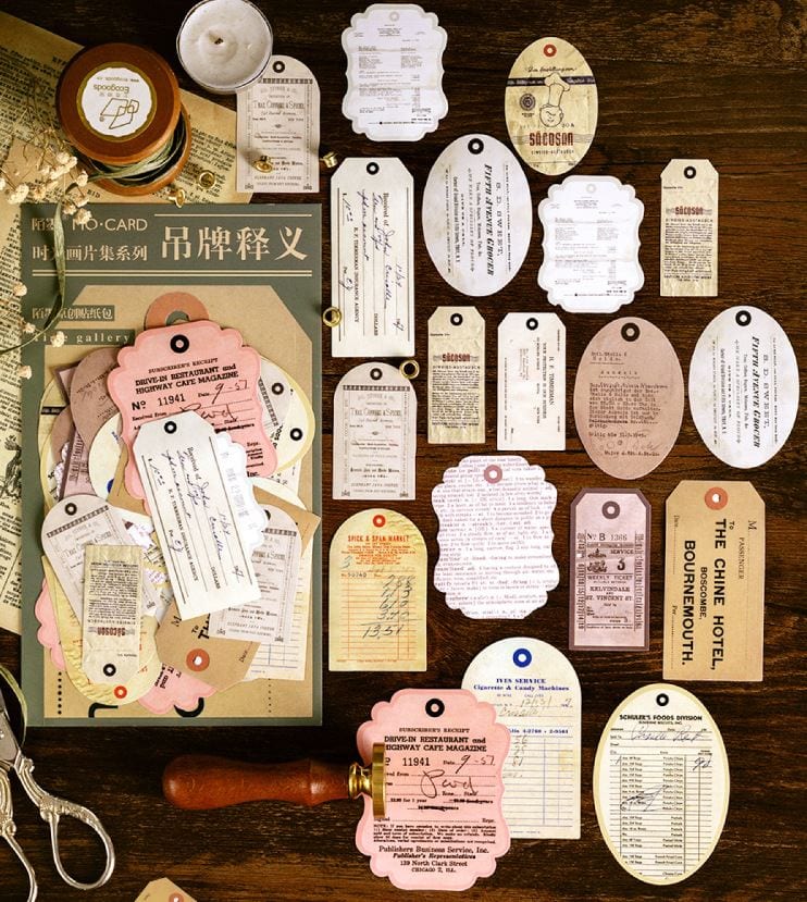 MoCard Vintage Sticker Flakes Time Gallery Series