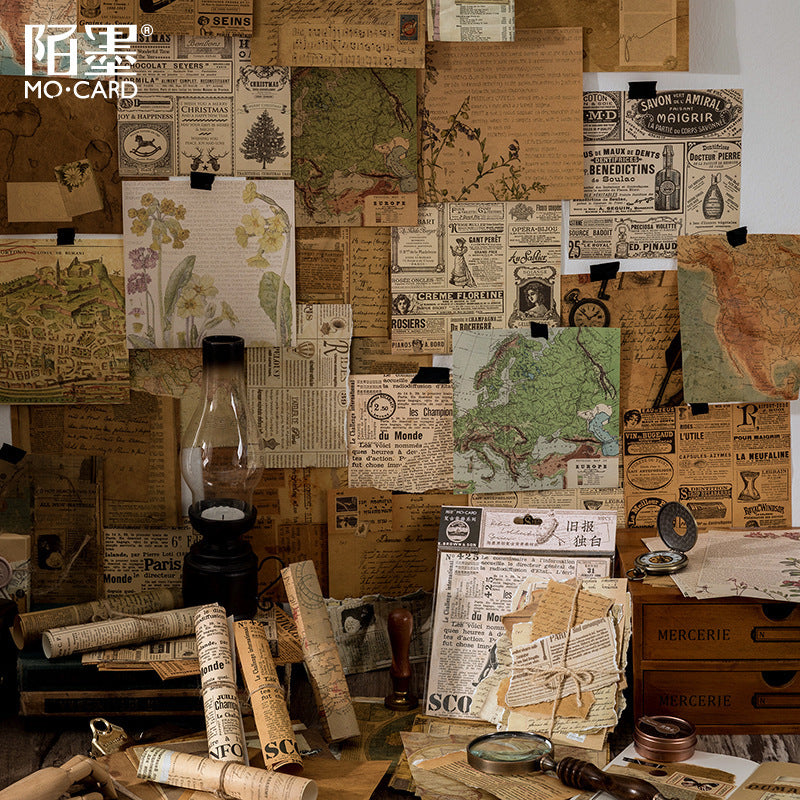 MoCard Background Material Retro Album Series Deco Base Paper