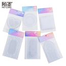 MoCard Romantic Lace White Ink Collage Card PET Deco Stickers