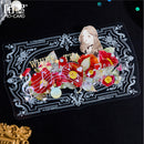 MoCard Romantic Lace White Ink Collage Card PET Deco Stickers