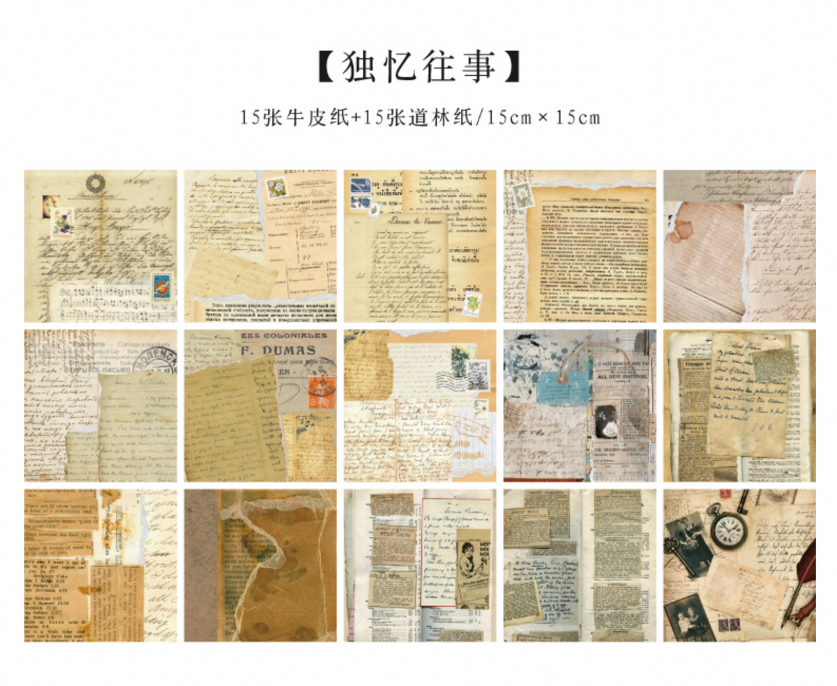 MoCard Background Material Retro Album Series Deco Base Paper