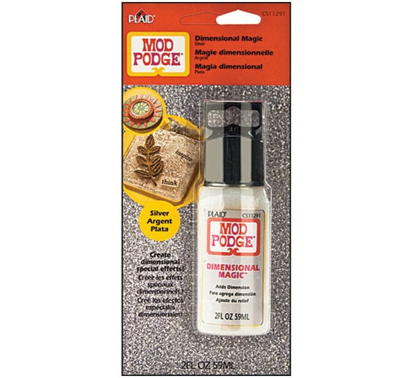 Mod Podge Silver Glitter Dimensional Magic 2oz