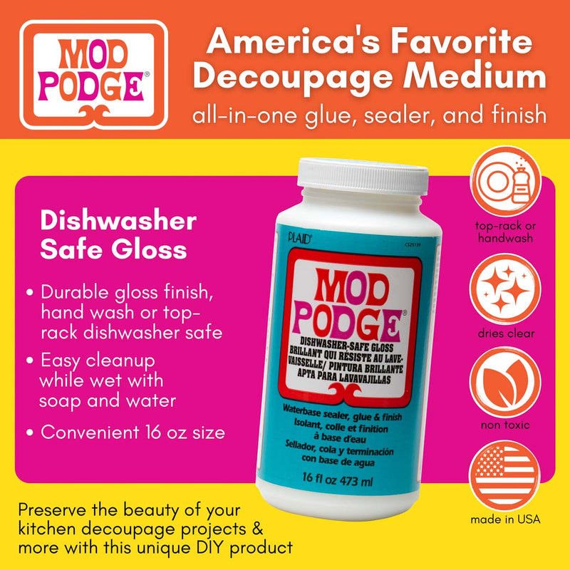 Mod Podge Dishwasher Safe Gloss 16oz