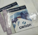 Canson Starter Pack Montval Torchon 270g 9"x12" 5 Sheets