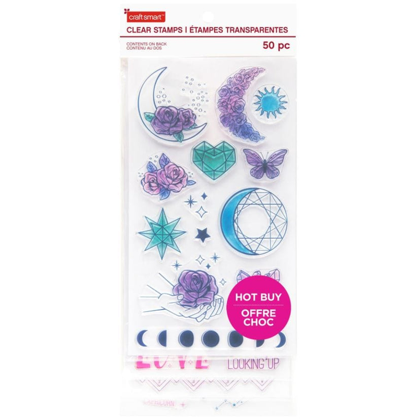 Craft Smart Moonflower Clear Stamp Set (4 Sheets)