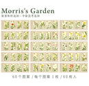 Yuxian Moriss' Garden Vintage Postage Stamp Sticker Flakes Pad