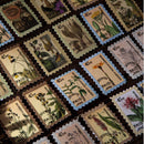 Yuxian Moriss' Garden Vintage Postage Stamp Sticker Flakes Pad