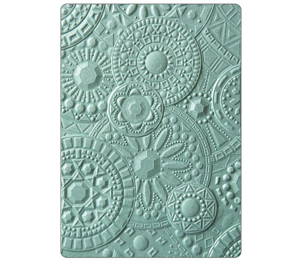 Sizzix Mosaic Gems 3-D Textured Impressions Embossing Folder