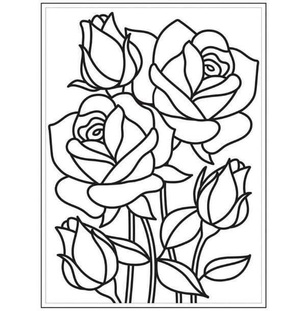 Darice Mosaic Rose Embossing Folder