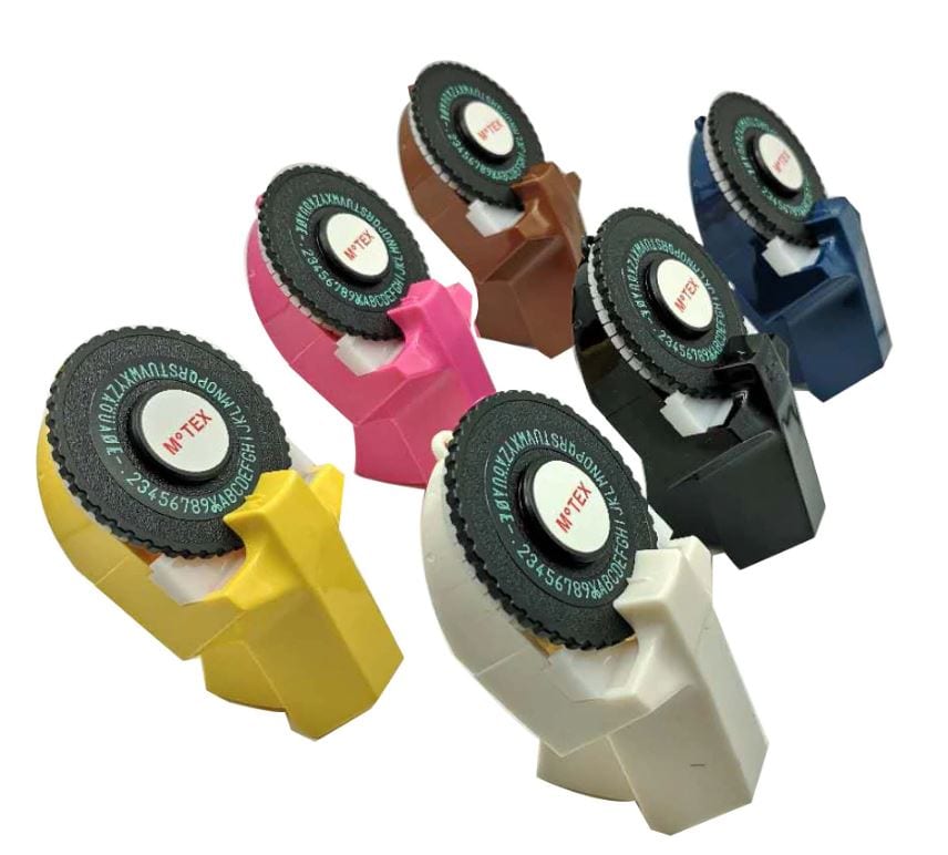 Motex E101 Label Maker with 2 Wheels / Tape Writer