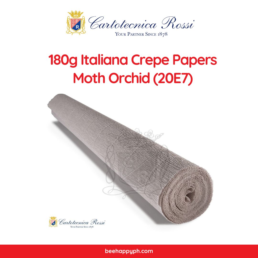 Cartotecnica Rossi Crepe Papers 180g Neutrals  (Black, Brown, White & Gray Shades) Full Roll Premium Italian Crepe Papers