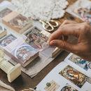 MoCard Mucha Style Decorative Arts Sticker Flakes in a Box Mr. Paper