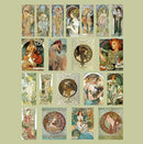 MoCard Mucha Style Decorative Arts Sticker Flakes in a Box Mr. Paper