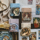 MoCard Mucha Style Decorative Arts Sticker Flakes in a Box Mr. Paper