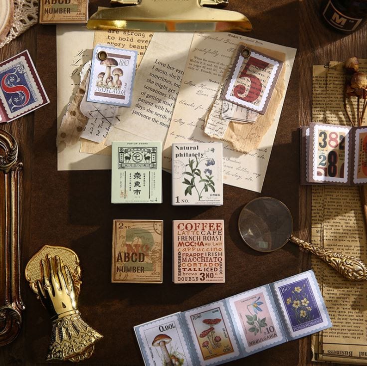 Mr. Paper Vintage Postage Stamp Sticker Booklet