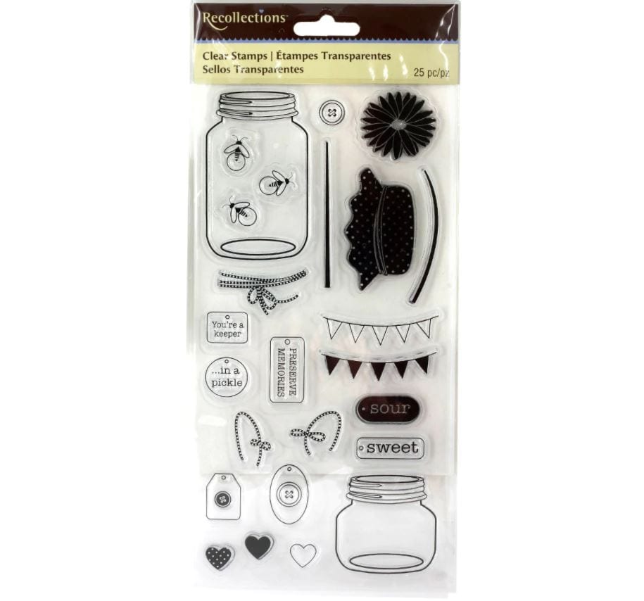 Recollections Mason Jars Stamp Set