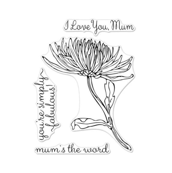 Hero Arts Hero Florals Mum Stem Hero Stamp Set CM262