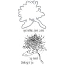 Hero Arts Mums Floral Hero Stamp and Cut DC235