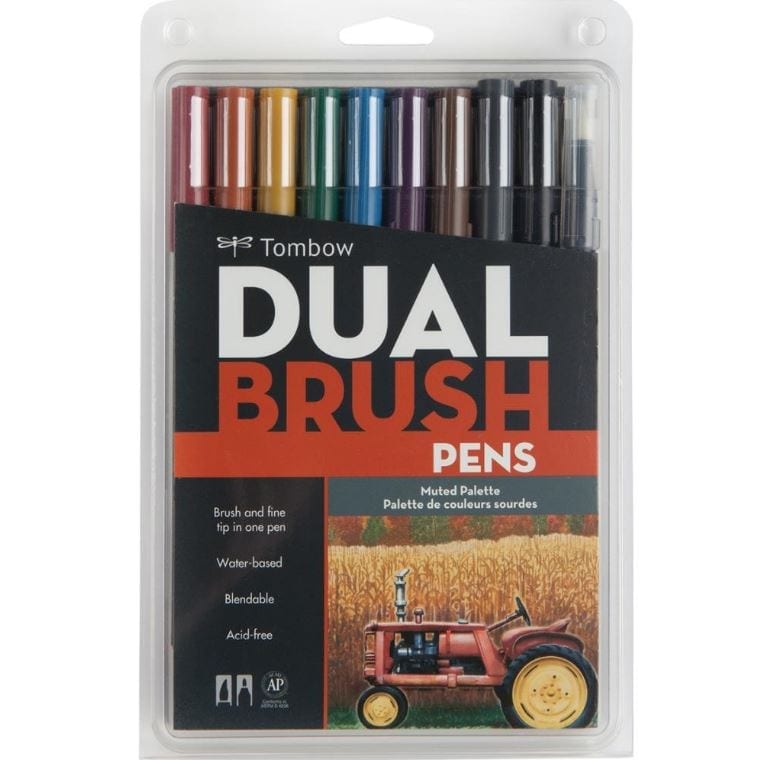 Tombow Dual Brush Markers 10/Pkg