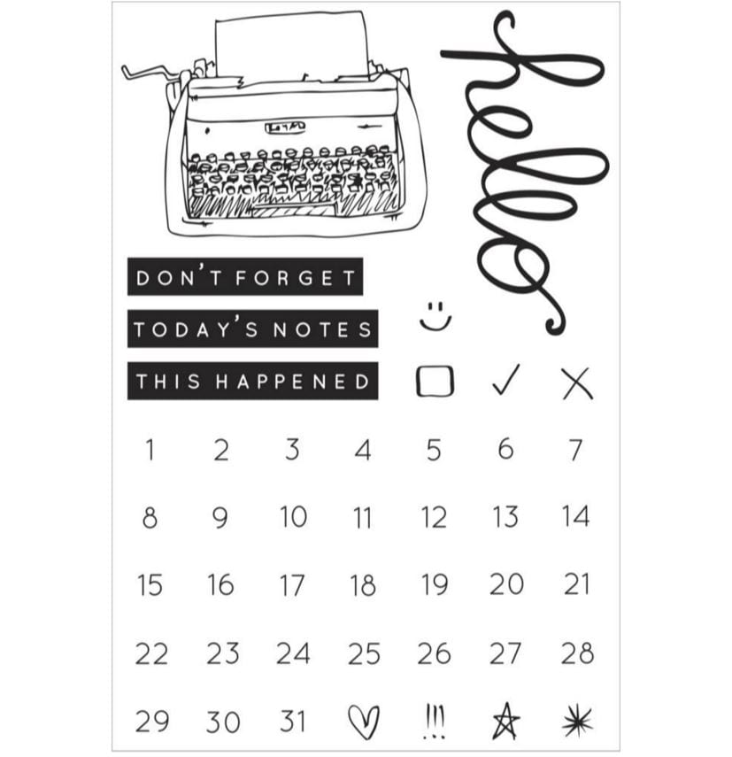 Kaisercraft My Year, My Story Clear Stamps 6.25