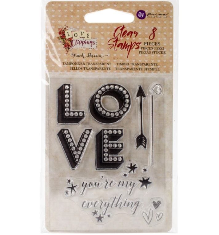 Prima Marketing My Everything Love Clippings Clear Stamps 3