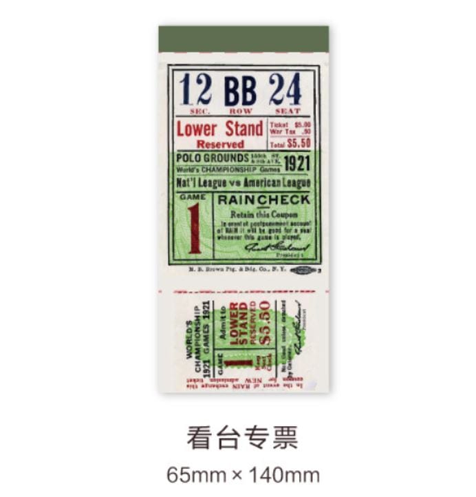 MoCard Antique Bill Series Retro Tearable Memo Pad/Ephemera Pad