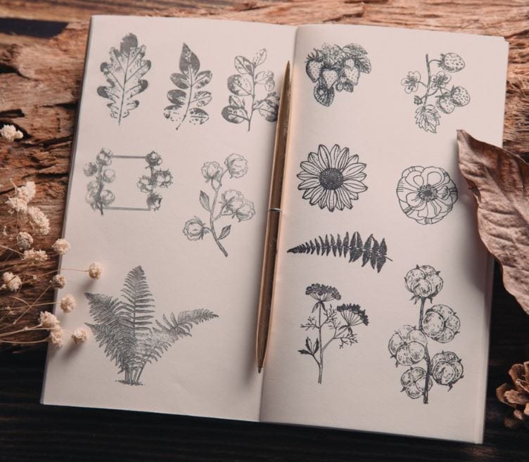 Drehop Natural Selection Cling Stamp Set
