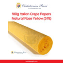 Cartotecnica Rossi Crepe Papers 180g (Orange & Yellow Shades) Full Roll Italian Crepe Papers