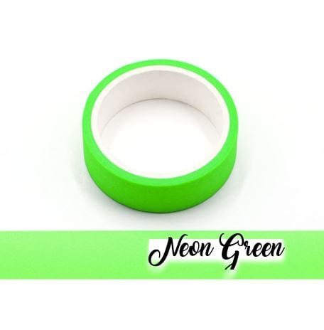 Solid Color Neon Washi Tape 15mm x 10m